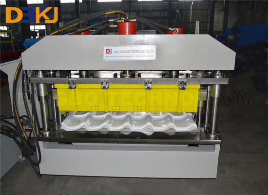 SGS 5.5kw 10 Stations Glazed Roof Panel Roll Forming Machine